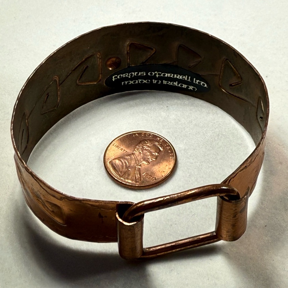 Vintage Ferguson O’Farrell Ltd Copper Bracelet. - Picture 3 of 5